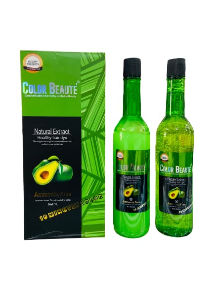 Hair Gel Dye, Natural Black Hair Color for Men & Women (1000ml)