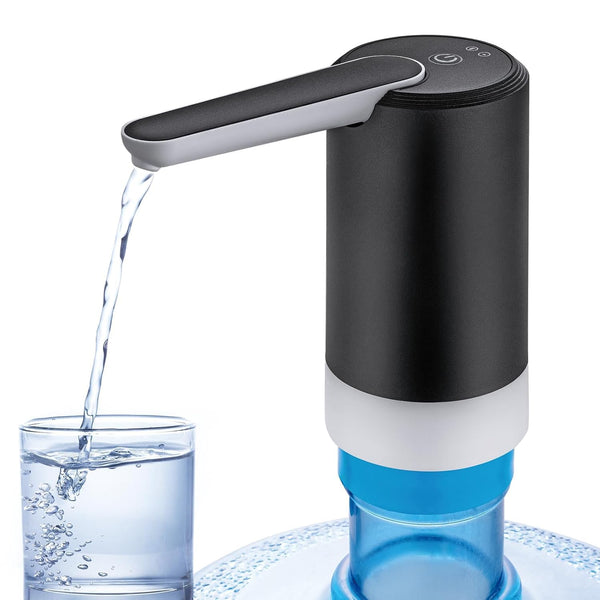USB Rechargeable Automatic Water Dispenser Pump for 20L Bottle – Black