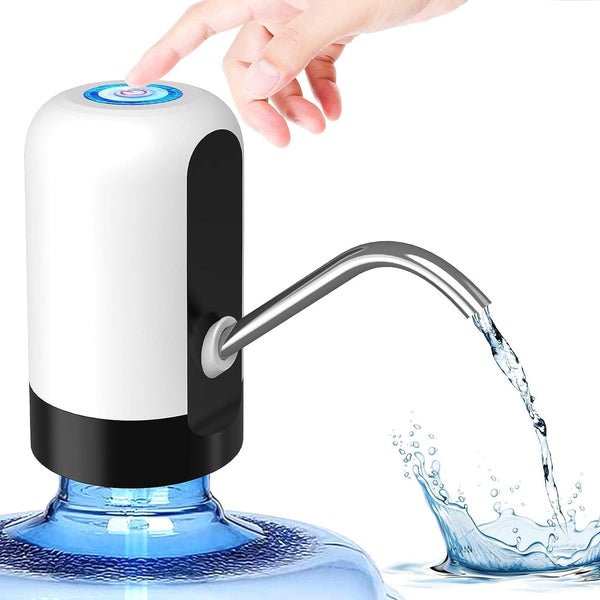 Automatic Wireless Water Dispenser Pump for 20L Bottle – White/Black