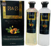 B&B Argan Hair Color Gel, Ammonia-Free Natural Black Dye (500ml x 2)